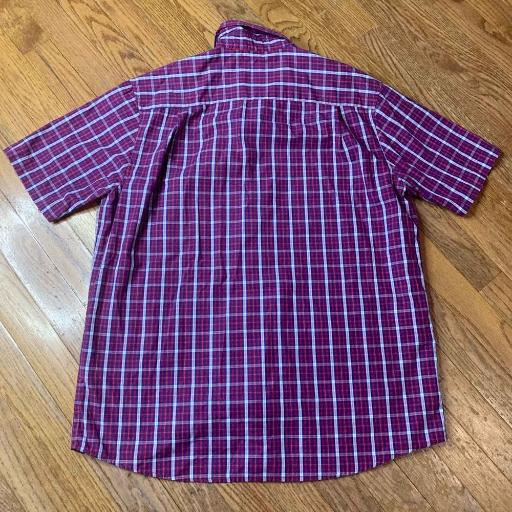 Denver Hayes Men’s Classic Fit Plaid Short Sleeve Button Down Shirt - Medium - Picture 2 of 7